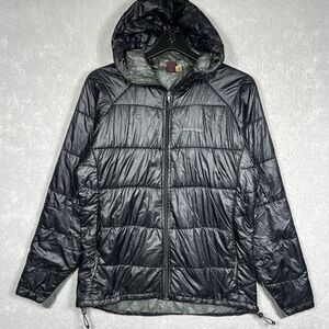 Mount Bell Ultra Light Puffer Hooded Jacket Women’s Size Large Black Full Zip
